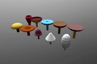 Low poly Mushrooms pack