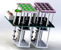 The lifting of stacking platform mechanism