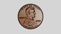 Coin - one US cent