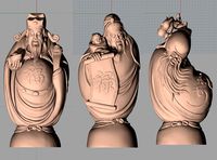 China Sculpture Model 3 gods of fortune prosperity longevity 004