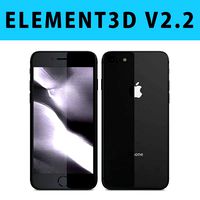 E3D - Apple iPhone 8 Space Gray 3D model