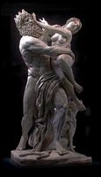 Pluto and persephone statue