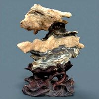 Crystal Rock Layerd Decoration Suiseki
