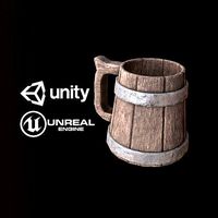 Tankard Mug Cup - PBR Game Ready