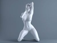 Posture girl temptation | 3D