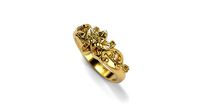 Barocco flower ring 7 SIZES | 3D