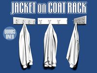 Jacket on coat rack