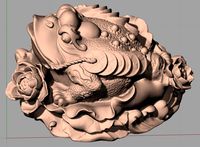 Animal Sculpture Model Toad A059