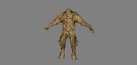 mostro umanoide2 low poly