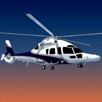 White Eurocopter EC155 3D Helicopter