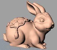 Animal Sculpture Model Rabbit A030