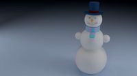 Snowman in a hat