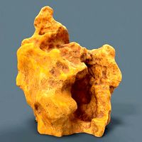 Orange Suiseki Rock