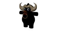 Funny Cartoon Buffalo