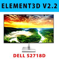 3D E3D - Dell 27 Ultrathin Monitor S2718D model