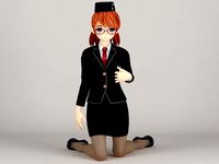 Chiyo anime girl pose 6