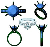 APLR0001-4CT SOLITAIRE RING | 3D