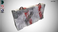 Low Poly Concret Road Block PBR