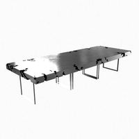 Custom made communal table stone top conrete quartz damaged craf