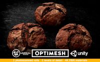 Chocolate Roll Bun 3D PBR Pack