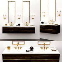 BEZIER DOUBLE EXTRA-WIDE FLOATING VANITY