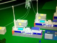 Methane filtering container - energy converter | 3D