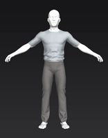 Man A Testing model - Marvelous Designer Stand1
