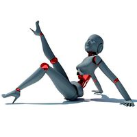 Rigged Human Robot