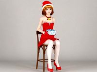 Lolita Christmas pose 02