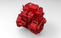 Cummins QSB 45 diesel engine 3d model