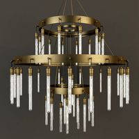 RH Axis Three-Tier Chandelier