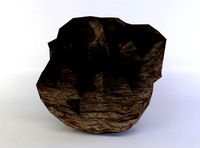 Large round rock