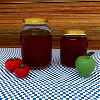 Preserve Kitchen Jar with Fruit