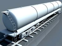 Detailed No Texture Tanker Car