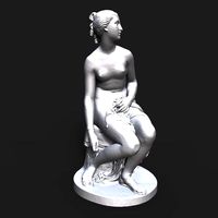 Nymph Untying Her Sandal | 3D