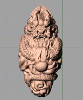 Animal Sculpture Model Nuclear engraving Dragon A082