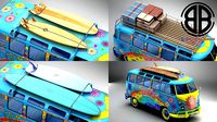 Volkswagen T1 Samba 1963 Hippie Accessories
