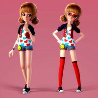 Cartoon Girl Rigged