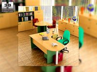 Office set 18 3D Model