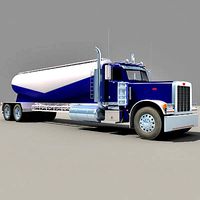 Blue Freightliner Truck