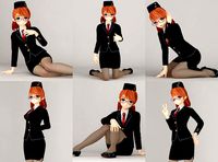 6 poses of Chiyo