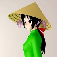 Vietnamchan toon girl pose 01