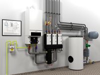 Boiler room with Buderus GB162-70