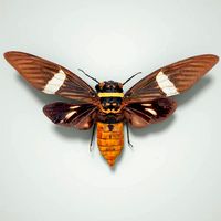 Cicada Tosena Fasciata Sumatra Insect