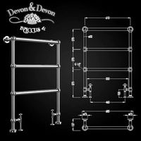 Heated towel rail Devon Devon BACCUS 4