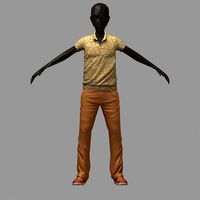 avatar casual set flower ornaments polo beige pants sneakers