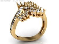 Engagement ring 3D Model