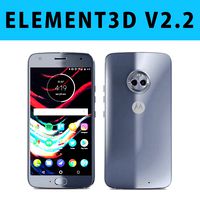 E3D - Motorola Moto X4 Sterling Blue 3D