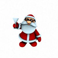 New cool Santa Claus for beautiful 3d print 02