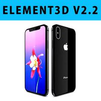 E3D - Apple iPhone X  iPhone 10  Space Gray